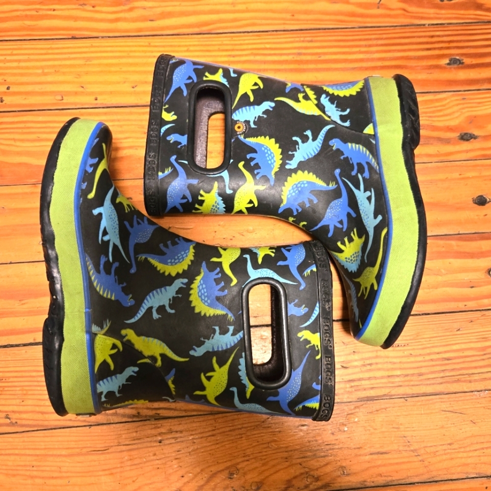 Kids Dinosaur Bogs Rain Boots - Toddler 12